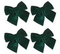 4pcs Set Di Velluto Fiocco Legami Fai-da-Te per Natale Decorazione Albero Estivo