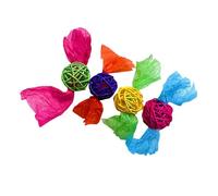 4pcs / Set Uccello Masticazione Rattan Palla Giocattolo Piccolo Parrot Molare
