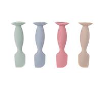 4pcs Silicone Baby Diaper Cream Spatola - Applicatore in Pasta di Testa Morbida con Ventosa, Sicuro e Facile da Usare per i Neonati, Impedisce i Rifiuti e Protegge la Pelle