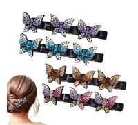 4pcs Small Hairpins, Braided Hairpins, Hair Accessories, Forehead Bangs Side Hairpins, Broken Hairpins, Duckbill Clips, Hair Braid Accessories Headwear For Women Girls