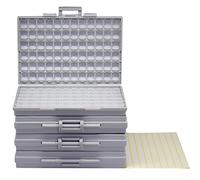 4PCS SMD SMT Resistor Capacitor 1206 0805 0603 Box Organizer Craft Beads Storage 144 Compartments for each box …