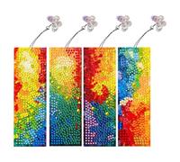 4pcs Special Shape Framments Rainbow Framments Bookmark Art Projects (SQ018)