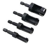 4Pcs Spina di Legno Foro Cutter Bit Kit In Acciaio Al Carbonio Lavorazione Del Legno Drill Bit Taglio Tassello Maker Hole Strumenti di Lavorazione Del Legno Plug Cutter