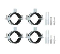 4Pcs Staffa Regolabile per Tubo 1-1/2\"(38mm) Supporto a Parete/Soffitto