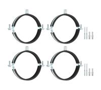 4Pcs Staffa Regolabile per Tubo 4-1/2\"(114mm) Supporto Parete/Soffitto