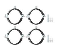 4Pcs Staffa Regolabile per Tubo 4"(102mm) Supporto Parete/Soffitto