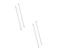 4Pcs Stainless Steel Foosball Table Rods Replacement with Plastic Tips