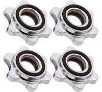 4pcs Standard Barbell Spin-Lock Collari Vite/Dumbell Antiscivolo Spinlock Collari/2.5cm Diametro Interno/per Bilancieri Manubri Barre Pesi