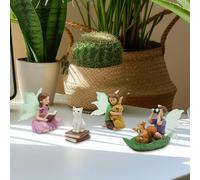 4pcs statue decorative statue decorative sculture bambola da giardino fate