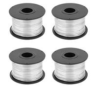 4pcs Steel Rebar Tie Wire 110m 0.8mm Low-Carbon Steel Rebar Tie Wire for Automatic Rebar Tying Machine,Multi-Purpose Rebar Tie Wire, Softer and Flexible