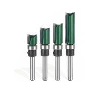 4pcs Straight Router Bit 1/4-Inch Shank Pattern Flush Trim Router Bit for Wood Cutting