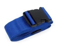 4Pcs Straight Shaped Luggage Straps For Suitcase, Polyester Belt With Adjustable Release Buckle Travel Accessory Per Bagagli(Blue)