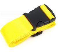 4Pcs Straight Shaped Luggage Straps For Suitcase, Polyester Belt With Adjustable Release Buckle Travel Accessory Per Bagagli(Yellow)