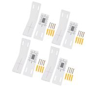 4Pcs Strumento di misura del movimento strutturale L-Type Calibro acrilico per il rilevamento della separazione della parete & calibro di analisi
