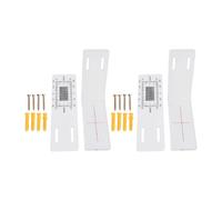 4Pcs Strumento di misura del movimento strutturale L-Type Calibro acrilico per il rilevamento della separazione delle pareti & Analisi Monitor Gauge