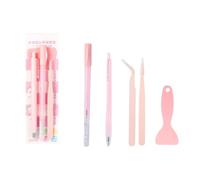4Pcs Strumento Professionale Artigianato con Colle Applicatore Punta Ceramica Cutter Spatola e Pinzette Scrapbooking Strumento Artigianato Forniture Artistiche Professionali