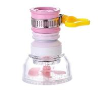 4pcs Swivel Extension Kitchen Faucet Aerator Telescopic Hose Sprayer Filter Diffuser Water Saving Nozzle Bath Connector Per Cucina(Pink)