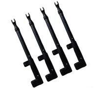 4pcs Telescopico Campeggio Carrello Tavolo Pali di Sostegno Con Aste Di Sollevamento Regolabile 36 5 A 49 8cm Lunghezza In Acciaio Al Carbonio Per Attività All'aperto