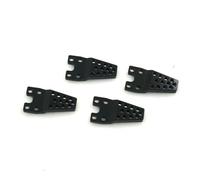 4pcs torre di shock in alluminio sollevatore di regolazione inferiore Compatibile con 1 a 10 parti di upgrade per auto crawler RC per regolazione(Black)