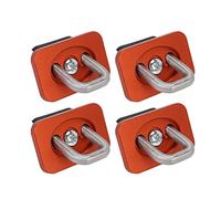 4Pcs Truck Bed Tie Down Anchors, Truck Bed Cargo Hooks, 1000 LBS Bearing Stainless Steel Replacement For Silverado 2007 To 2021 (Orange)