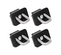 4Pcs Truck Bed Tie Down Anchors, Truck Bed Cargo Hooks, 1000 LBS Bearing Stainless Steel Replacement For Silverado 2007 To 2021 (Black)