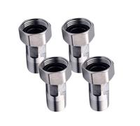 4pcs Tubo D'acqua Che Riduce Contatore Acqua Pompe Per Racconti Per Raccordo Giuntura Connettore Montaggio Facile Da Installare In Acciaio Inossidabile