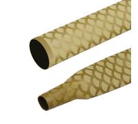 4Pcs Tubo Termorestringente 3.3ft 28mm Dia 1.8:1 per Fishing Rods, Oro