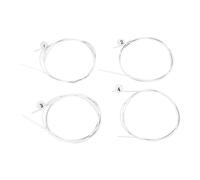 4pcs Ukulele String Stringhe di sostituzione in nylon premium con timbro ricco caldo per artisti professionisti e principianti di dimensioni standard White Strument Accessorio