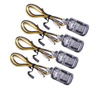 4pcs Universal Mini LED Motorcycle Turn Signal Indicator Blinker Light