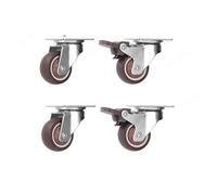 4pcs Universal Swivel Casters Table Chair Sofa Brake Furniture Wheel Per Casa e Ufficio(2Activity 2Brake-A,1.5 inch)