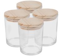 4pcs vasetti di candele vuote barattoli di candela in con coperchi
