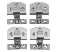 4pcs Vetro Cerniera Regolabile Morsetto da Incasso Porta Bagno Doccia Armadietto