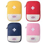 4PCS Viaggio Mini Sacchetto Vuoto di Pronto Soccorso, Portatile Vuoto Aiuto Medico Bag,Vuoto Medicine Bag Kit di Emergenza Storage Bag Piccolo
