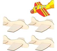 4PCS Vuoto Legno Aerei Assemblare Aereo Giocattolo Balsa Aeroplani Assemblare