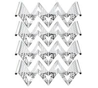 4pcs w a forma in acciaio inossidabile stacchi tacos in Messico taco supporti