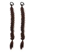 4pcs Wig Braid Female Vitality Ponytail Strap Double Imitation Hair Fried Dough Twists Style(PY666-18-2-33)