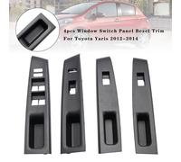 4pcs Window Switch Panel Bezel Trim Per Toyota Yaris 2012-2014 S1 Y0
