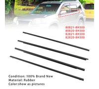 4PCS Window Weather Strip Seal Belt Per Nissan X-trail 2001-2007 S1