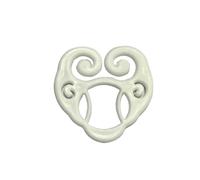 4pcs Women Brooches Clothes Corner Knot Button Ring Shirt Hem T-shirt Scarf Buckle Clothes Decoration Accessories per donne ragazze accessori decorativi(White-2)