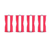 4pcs Zerone Portable 4 AAA a C, Parallel convertitore della batteria Holder Cases box rosso