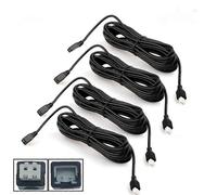 (4PCS4M) 4 pezzi/lotto 2,5 m/4 m cavo di prolunga universale nero a 2 pin per sensore di parcheggio