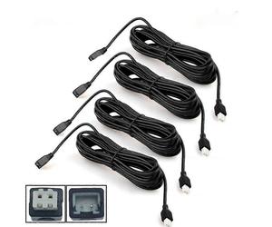 (4PCS4M) 4 pezzi/lotto 2,5 m/4 m cavo di prolunga universale nero a 2 pin per sensore di parcheggio