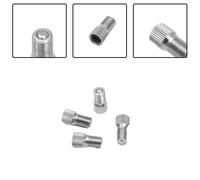 4Pezzi Accessori Prolunga Valvola Pneumatica Per Auto Camion Ruota Argento