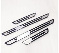 4Pezzi Acciaio Inossidabile Auto Battitacco Soglia Porta per Honda HR-V HRV 2021-2023 2024/ CR-V ZR-V Civic 2024, Esterno Battitacco Protezione Plates Anti-Graffio Scuff Car Styling Accessorio
