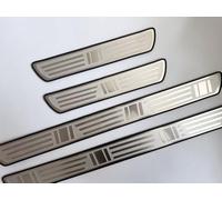 4Pezzi Acciaio Inossidabile Auto Battitacco Soglia Porta per Hyundai Tucson NX4 2023 2024 2022 2021, Esterno Battitacco Protezione Plates Anti-Graffio Scuff Car Styling Accessorio,B