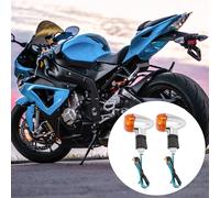 4Pezzi Indicatori Di Direzione Per Moto Luci Amber LED E4