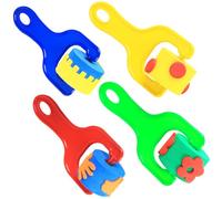 4pezzi Rulli Timbro Pittura Per Ragazzo Ragazza Strumenti Di Pittura Colorati Di Spugne Per Per Arte E Creatività Dei Piccoli