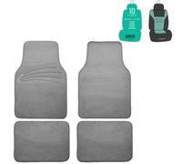 4Pezzi Tappetini Completi Universali Per Auto SUV Grigio Con Deodorante