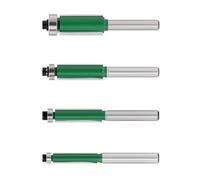 4Pieces 1/4Inch Shank Milling Cutter Suitable for Desktop and Handheld Routers Ideal for Edges Trimming Operations Clean Cutting Router Bit