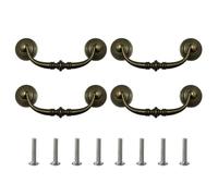 4Pieces Bronzo Goccia Chiusura Tira per Stile Shabby Elegante Credenze E Armadi